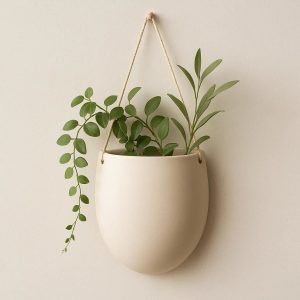 8 Hanging Ceramic Vase for Wall Decor and Indoor Garden Displays